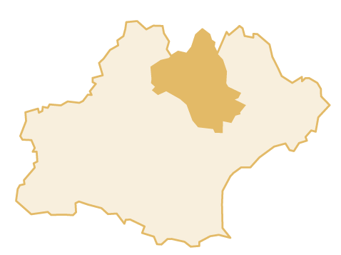 Carte de l'Aveyron, département de la région Occitanie (Sud-Ouest de la France)